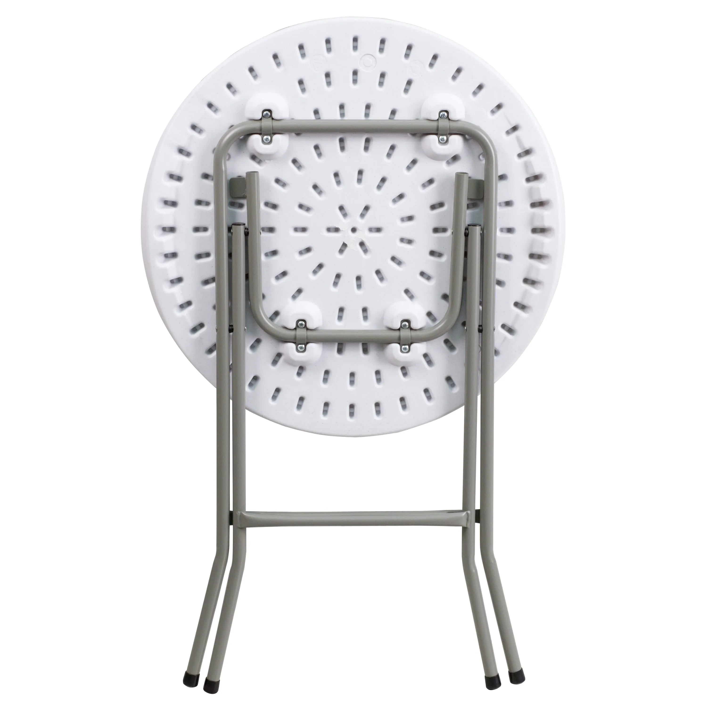 2-Foot Round Plastic Folding Table