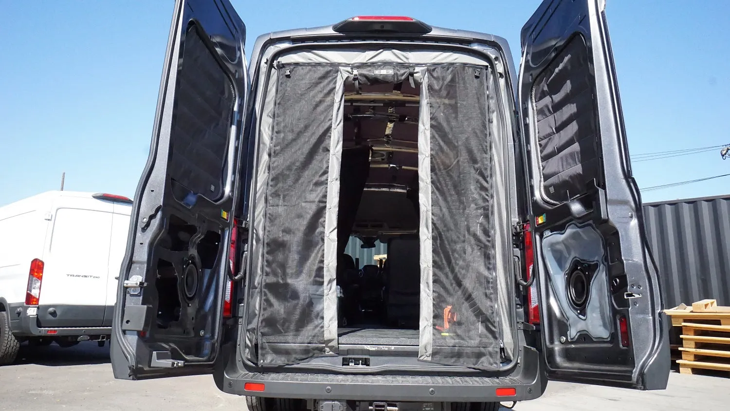 2014  Ford Transit Rear Door Bug Net (High Roof ONLY)