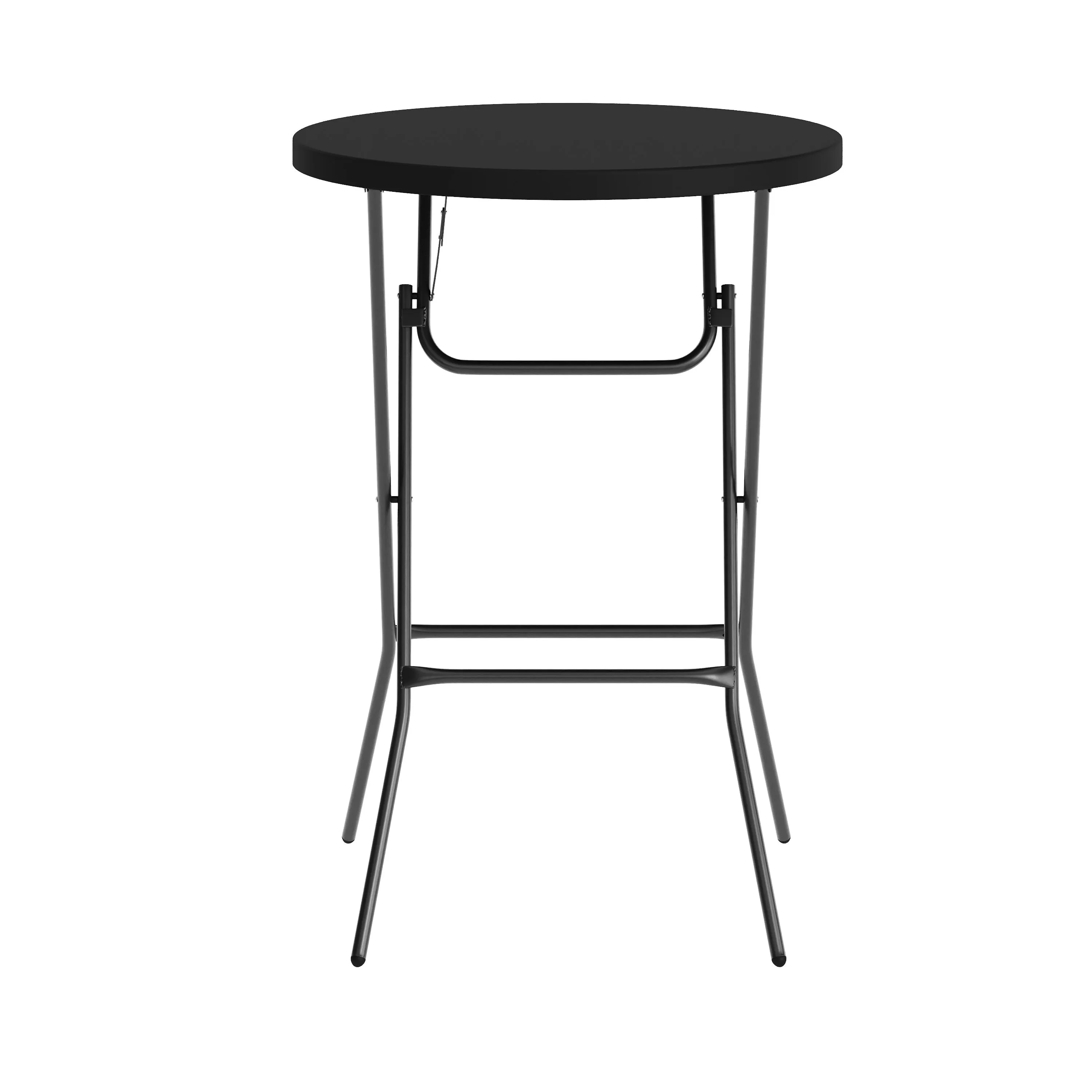 2.6-Foot Round Plastic Bar Height Folding Table