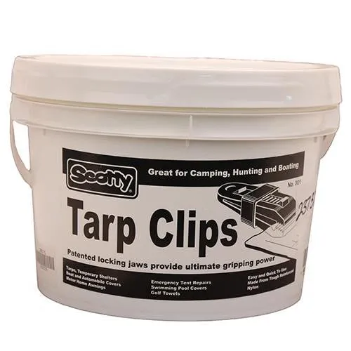 60 Tarp Clips - Yellow, Display Bucket