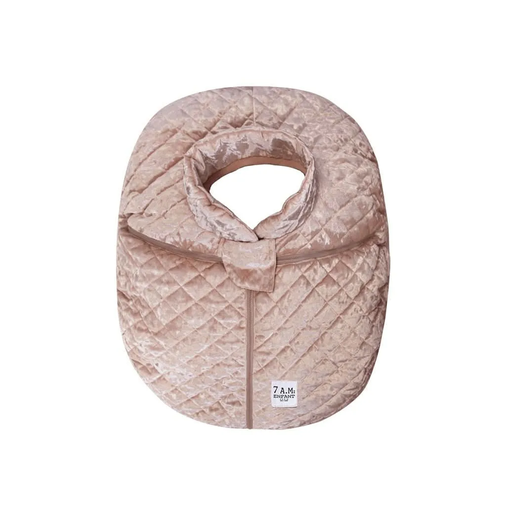 7 AM Enfant Car Seat Cocoon Baby Cover, Quilted Velvet 0-12M