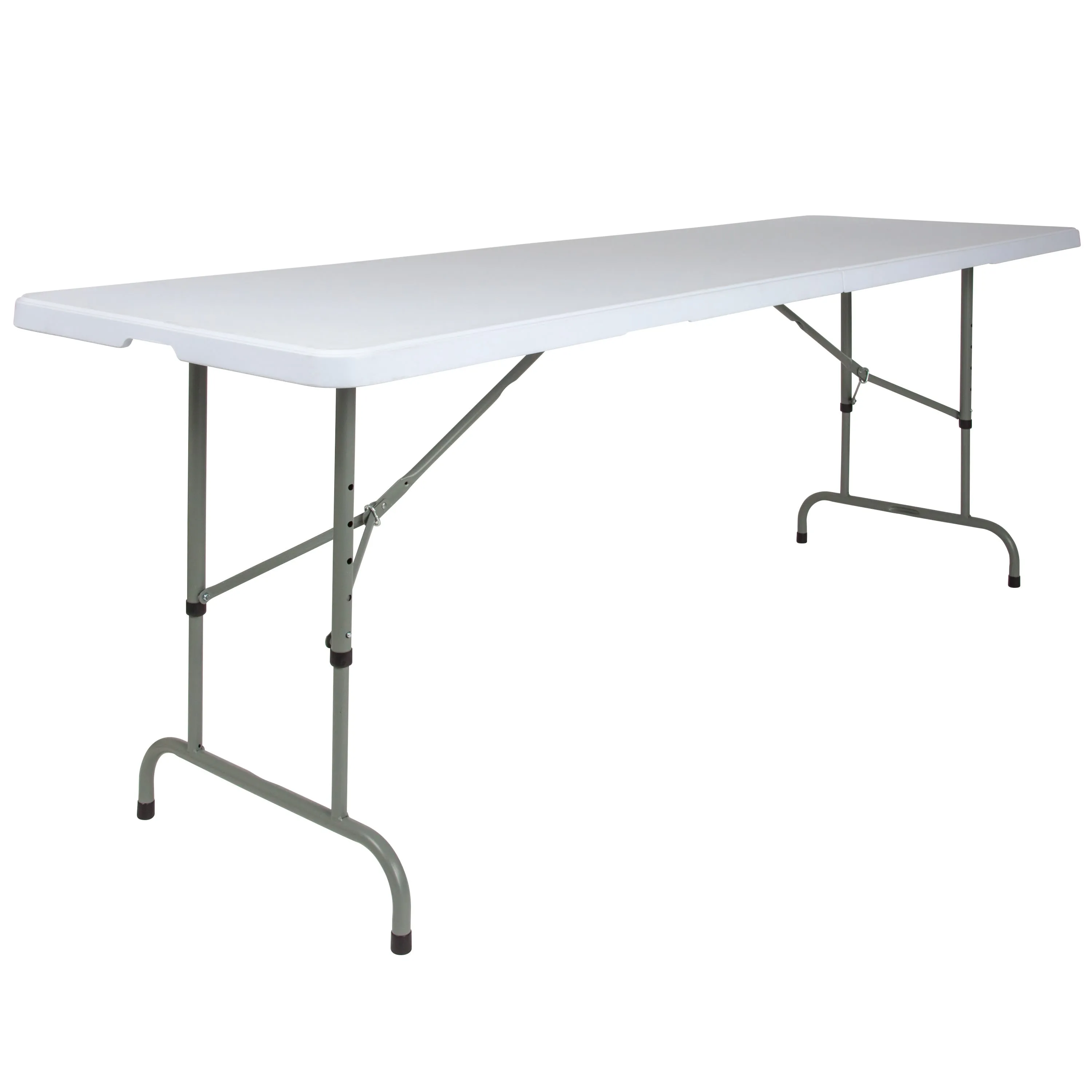 8-Foot Height Adjustable Plastic Folding Table