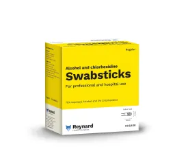 ALCOHOL & CHLORHEXIDINE COTTON SWAB STICKS X 10