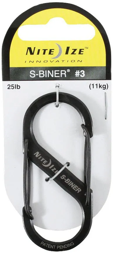 Black - Nite-Ize S-Biner #3 25LB