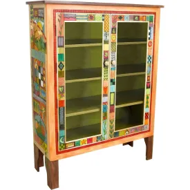 Bookcase with Glass Doors by Sticks BCS005 02046