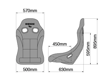 Bride Zieg IV Wide Super Aramid Bucket Seat in Black *FIA Approved*