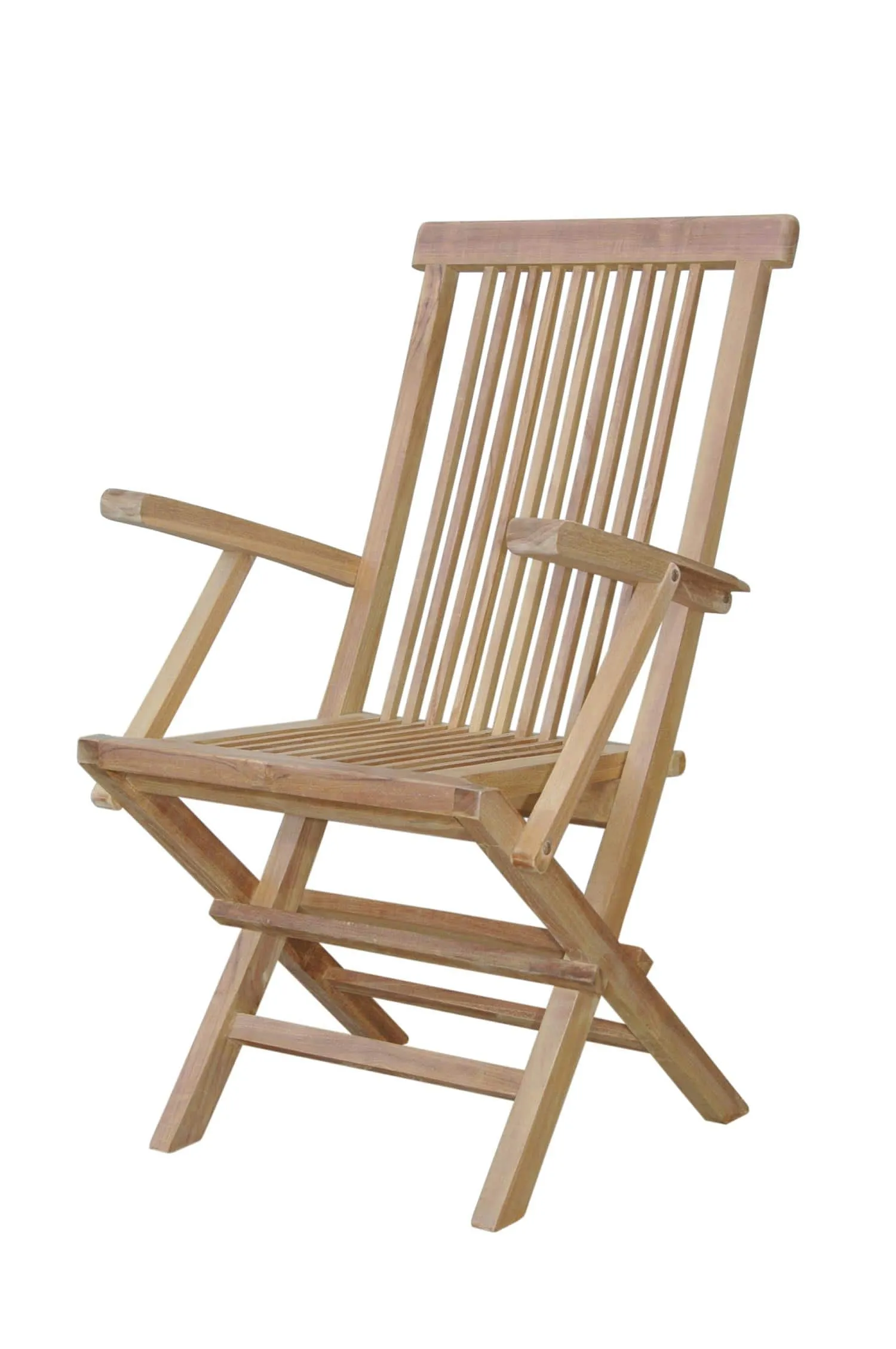 Bristol Folding Armchair, 39 H x 22 W x 23 L, Crafted in Raw Teak, Arrives Fully Assembled In 5 - 9 Days, Delivered Free.,