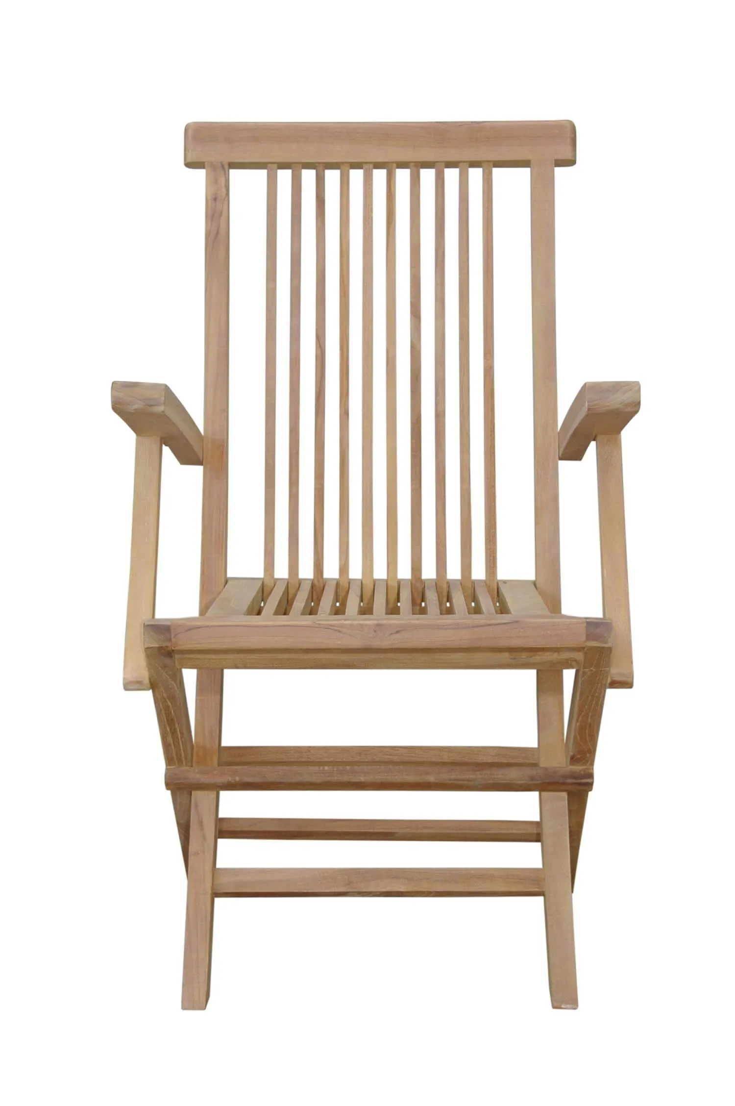 Bristol Folding Armchair, 39 H x 22 W x 23 L, Crafted in Raw Teak, Arrives Fully Assembled In 5 - 9 Days, Delivered Free.,