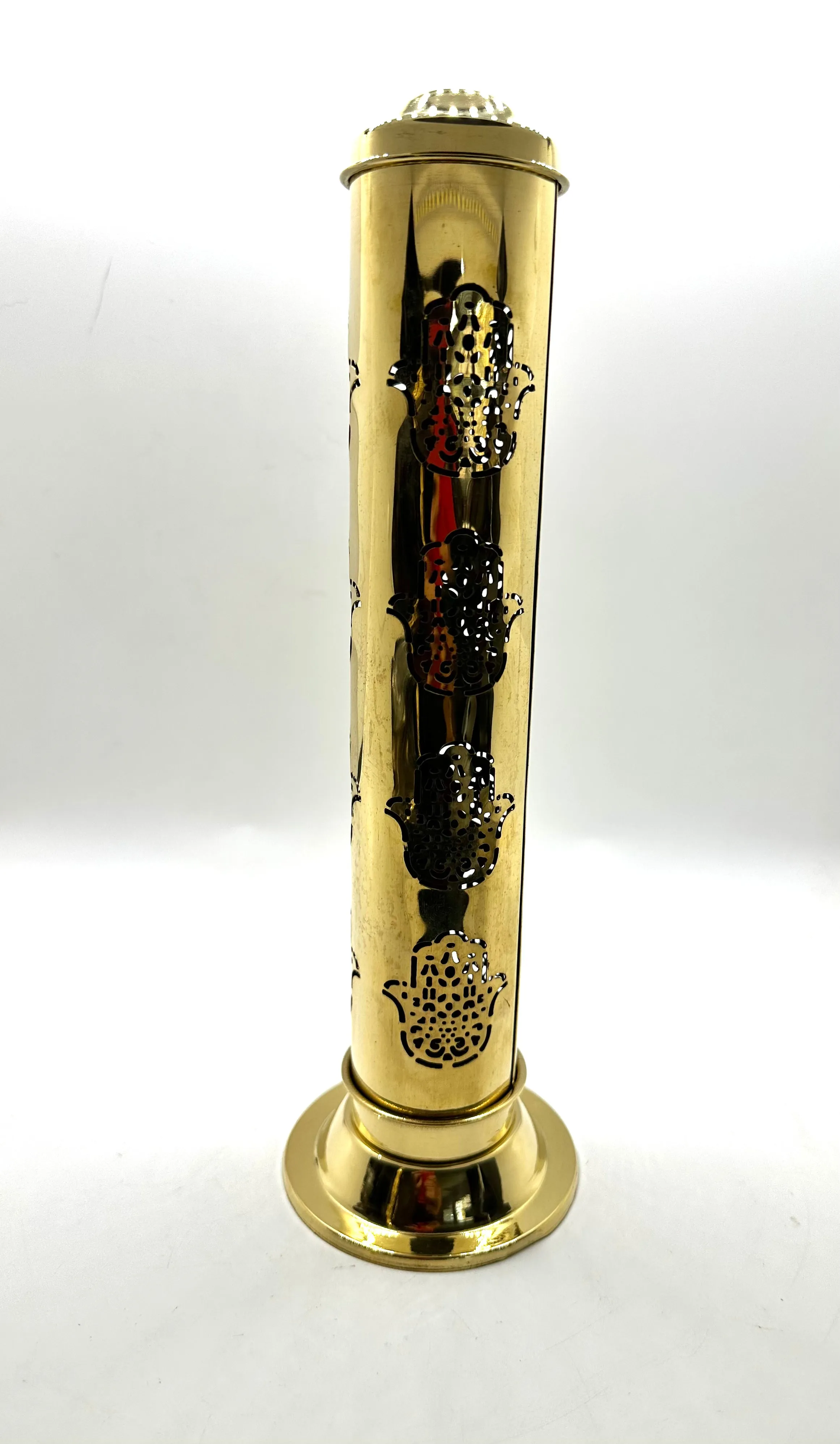 Carved Brass Incense Burner