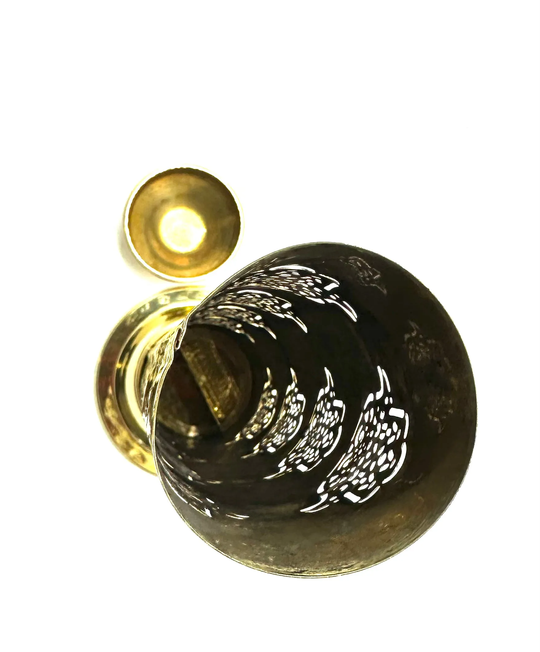 Carved Brass Incense Burner