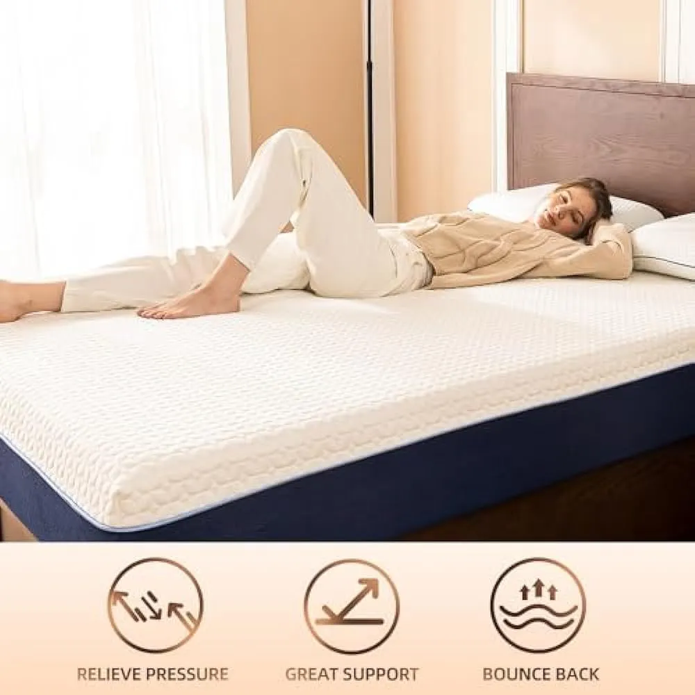 Cooling Gel Memory Foam Hybrid Mattress – USA-Made, Breathable Cover, CertiPUR-US Certified