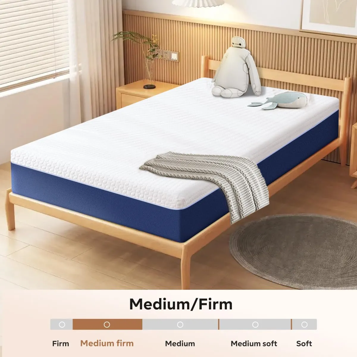 Cooling Gel Memory Foam Hybrid Mattress – USA-Made, Breathable Cover, CertiPUR-US Certified