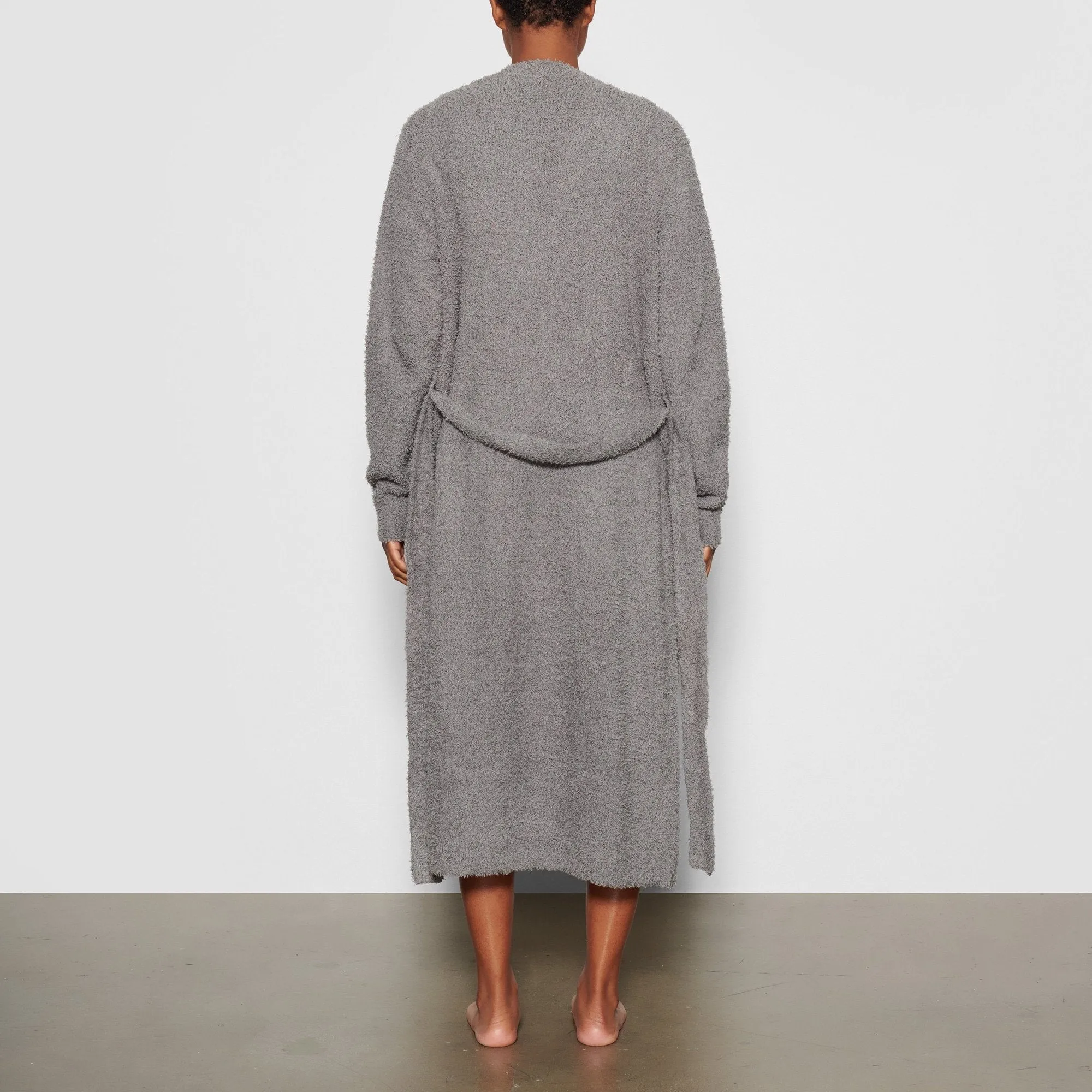 COZY KNIT ROBE | SMOKE