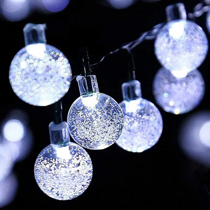 Crystal Globe Lights, Waterproof Solar Patio Outdoor Camping