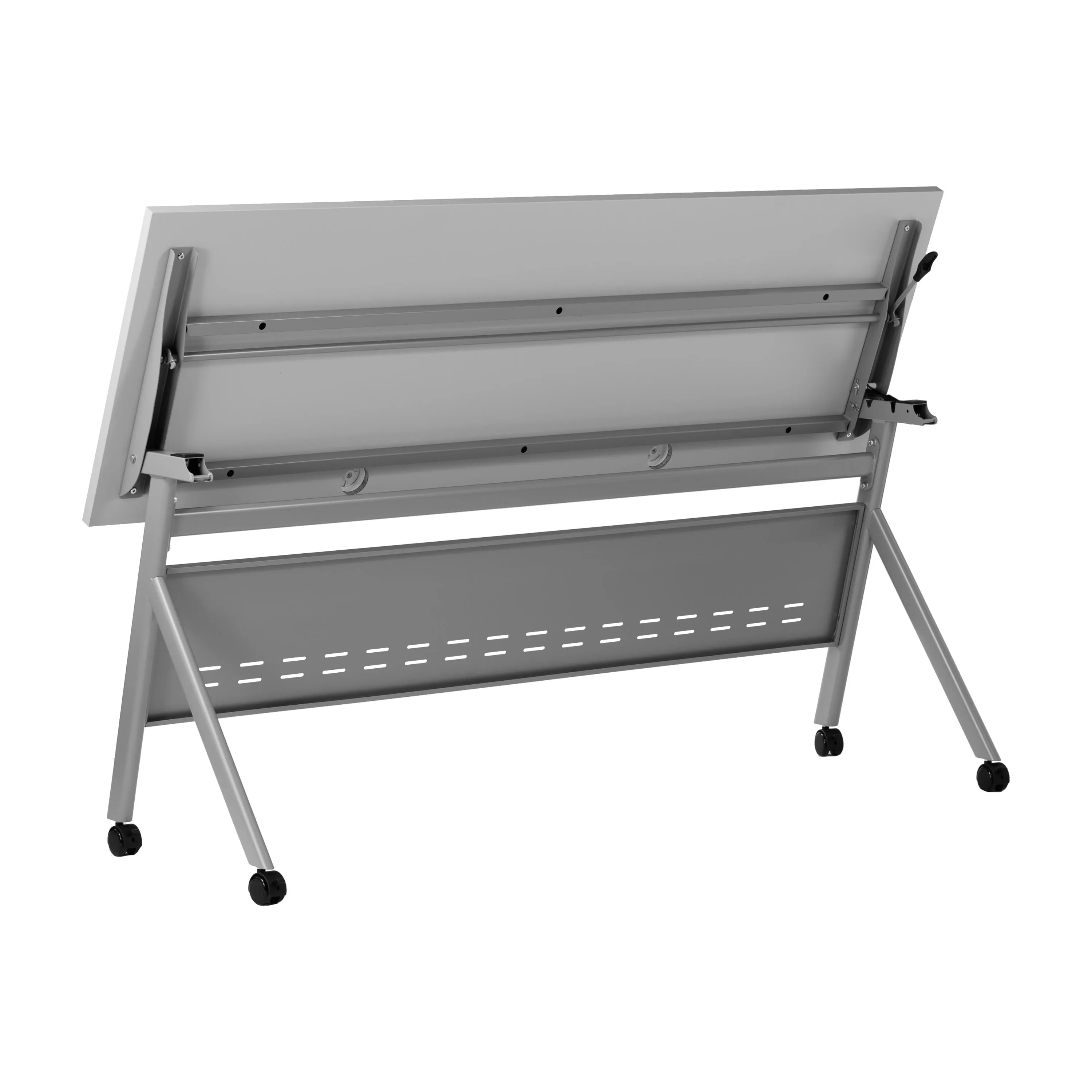 Davis Commercial Grade Heavy-Duty Nesting Flip Training Table with Y-Legs, Modesty Panel, Tabletop, and Frame