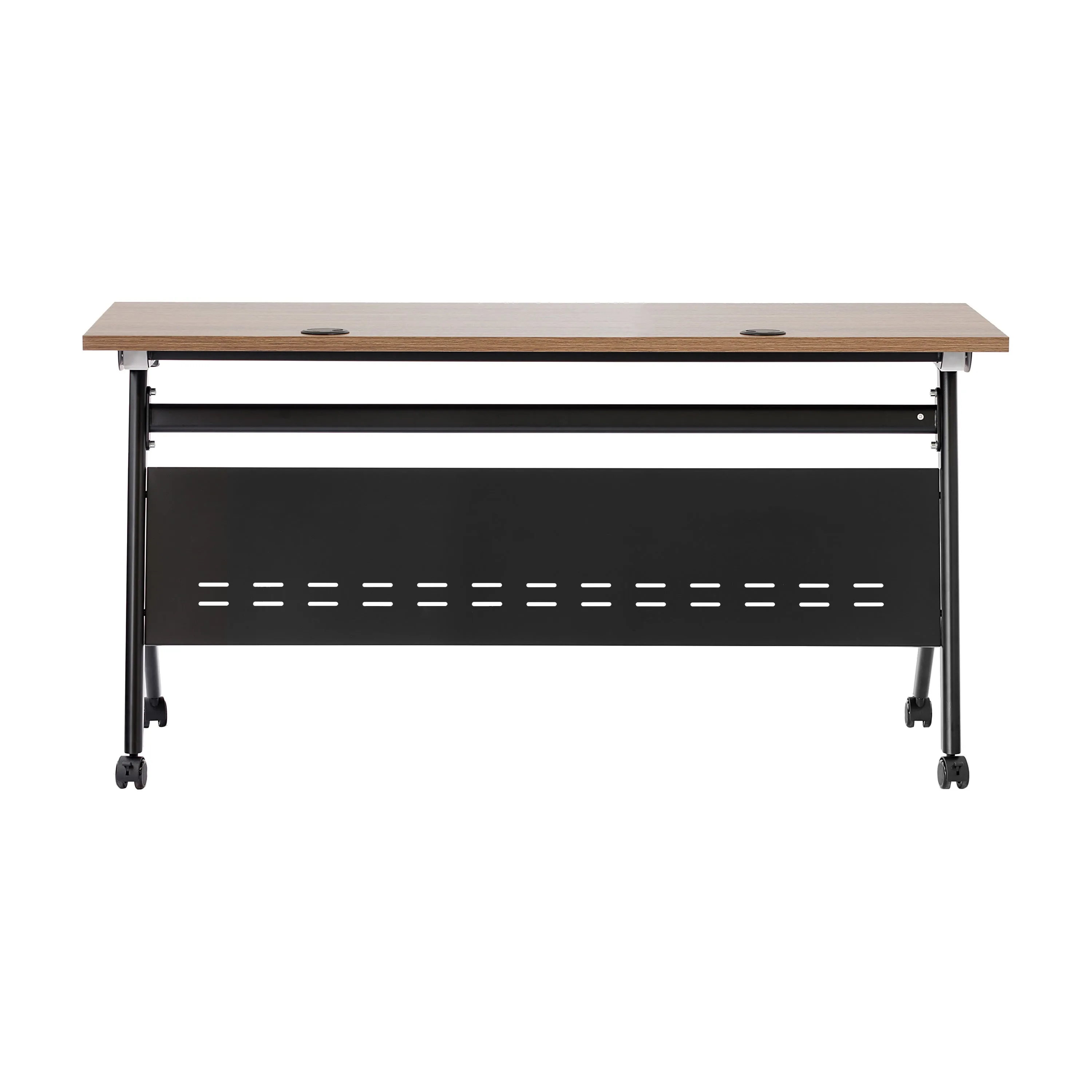 Davis Commercial Grade Heavy-Duty Nesting Flip Training Table with Y-Legs, Modesty Panel, Tabletop, and Frame