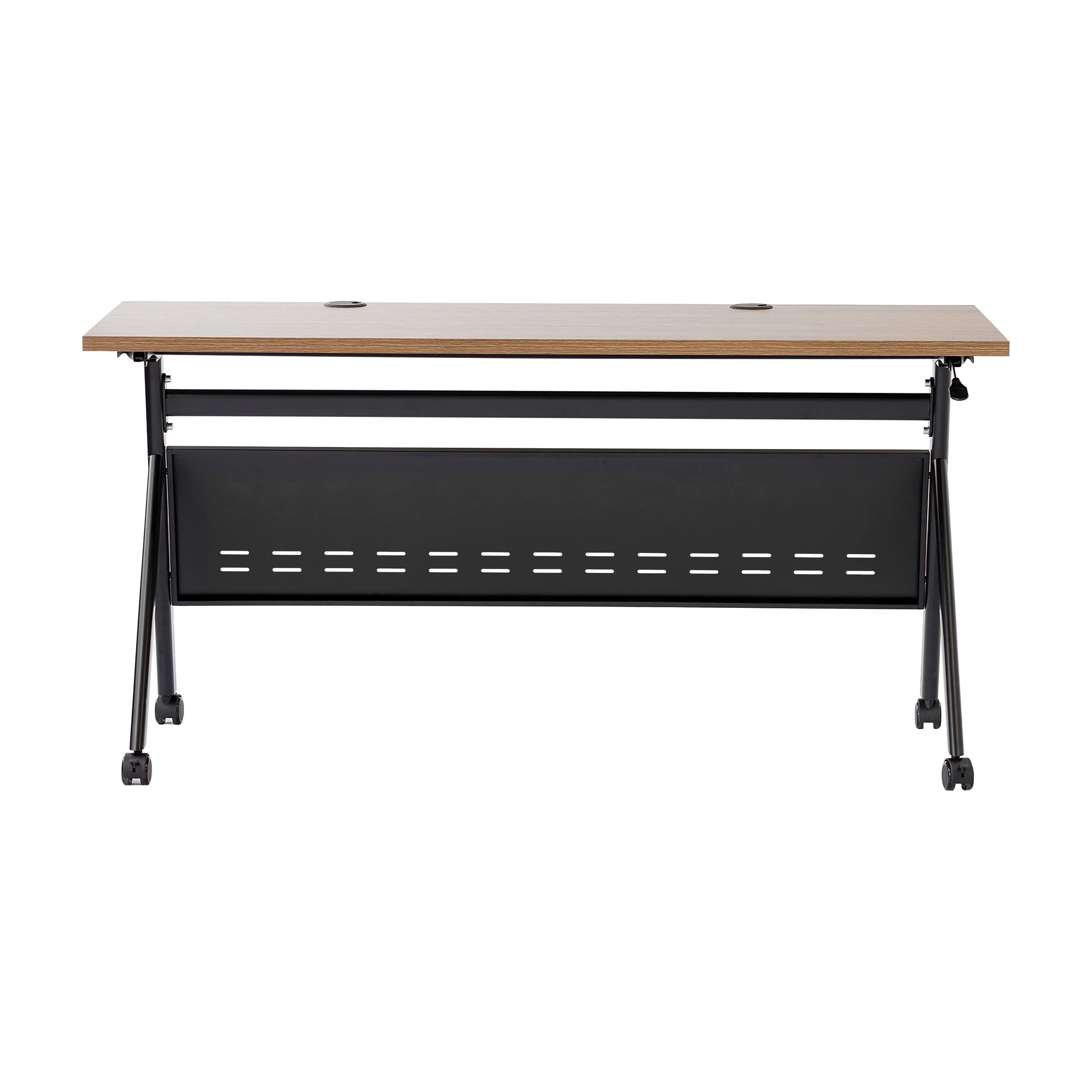 Davis Commercial Grade Heavy-Duty Nesting Flip Training Table with Y-Legs, Modesty Panel, Tabletop, and Frame