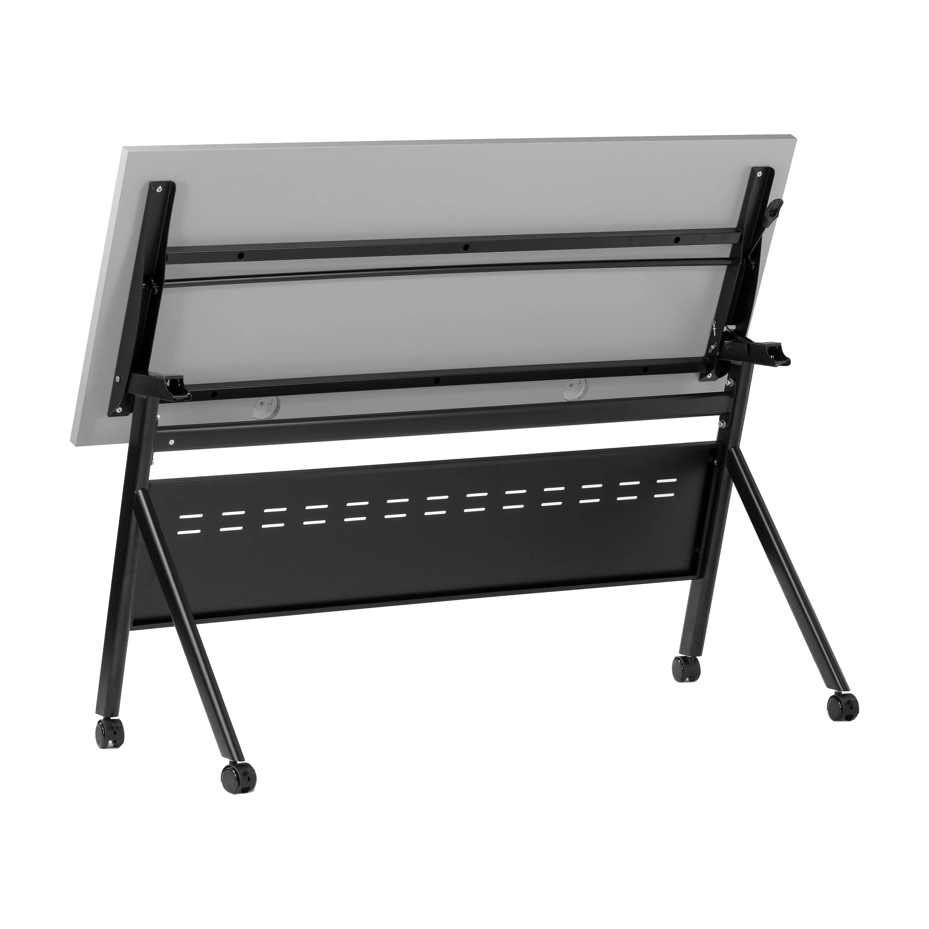 Davis Commercial Grade Heavy-Duty Nesting Flip Training Table with Y-Legs, Modesty Panel, Tabletop, and Frame