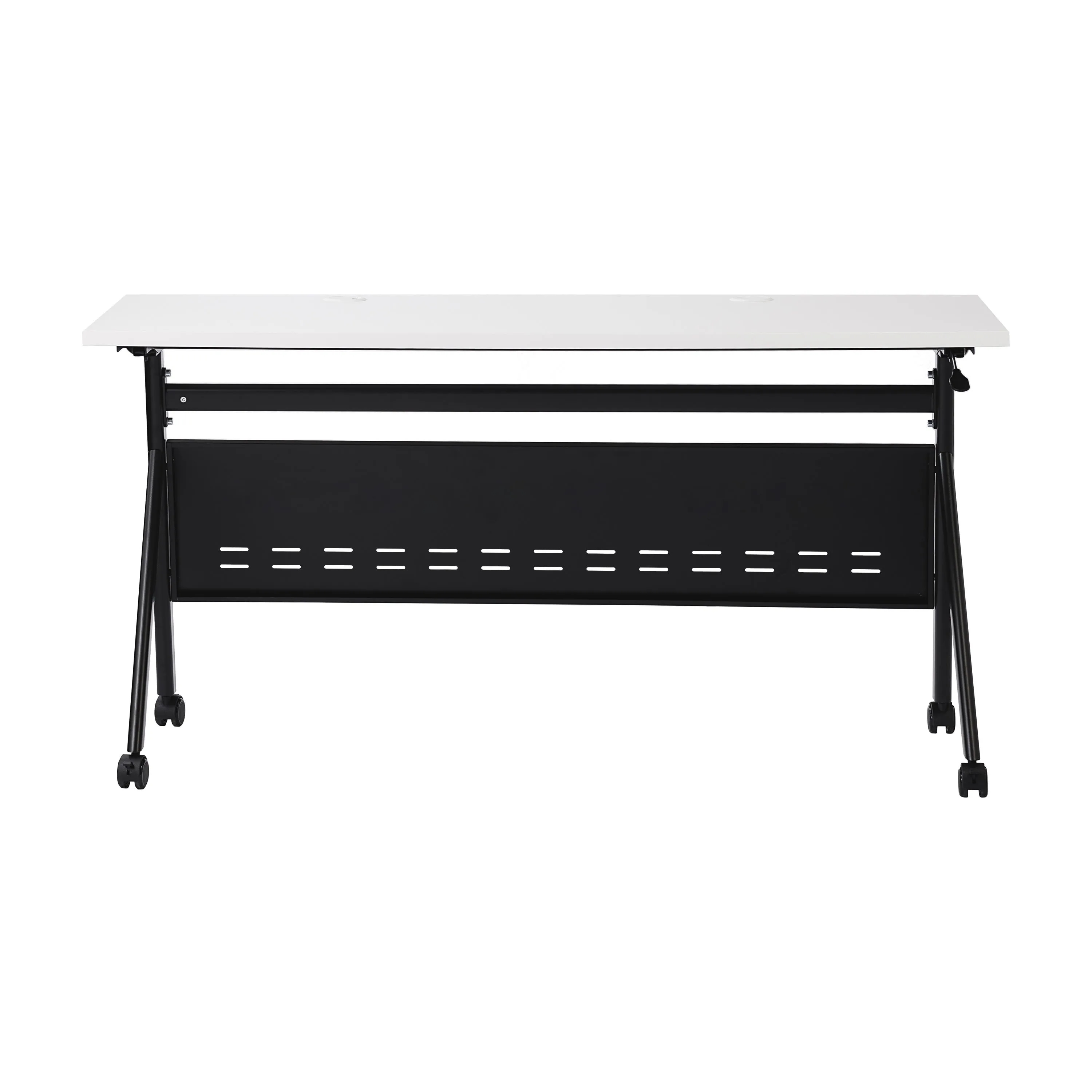 Davis Commercial Grade Heavy-Duty Nesting Flip Training Table with Y-Legs, Modesty Panel, Tabletop, and Frame