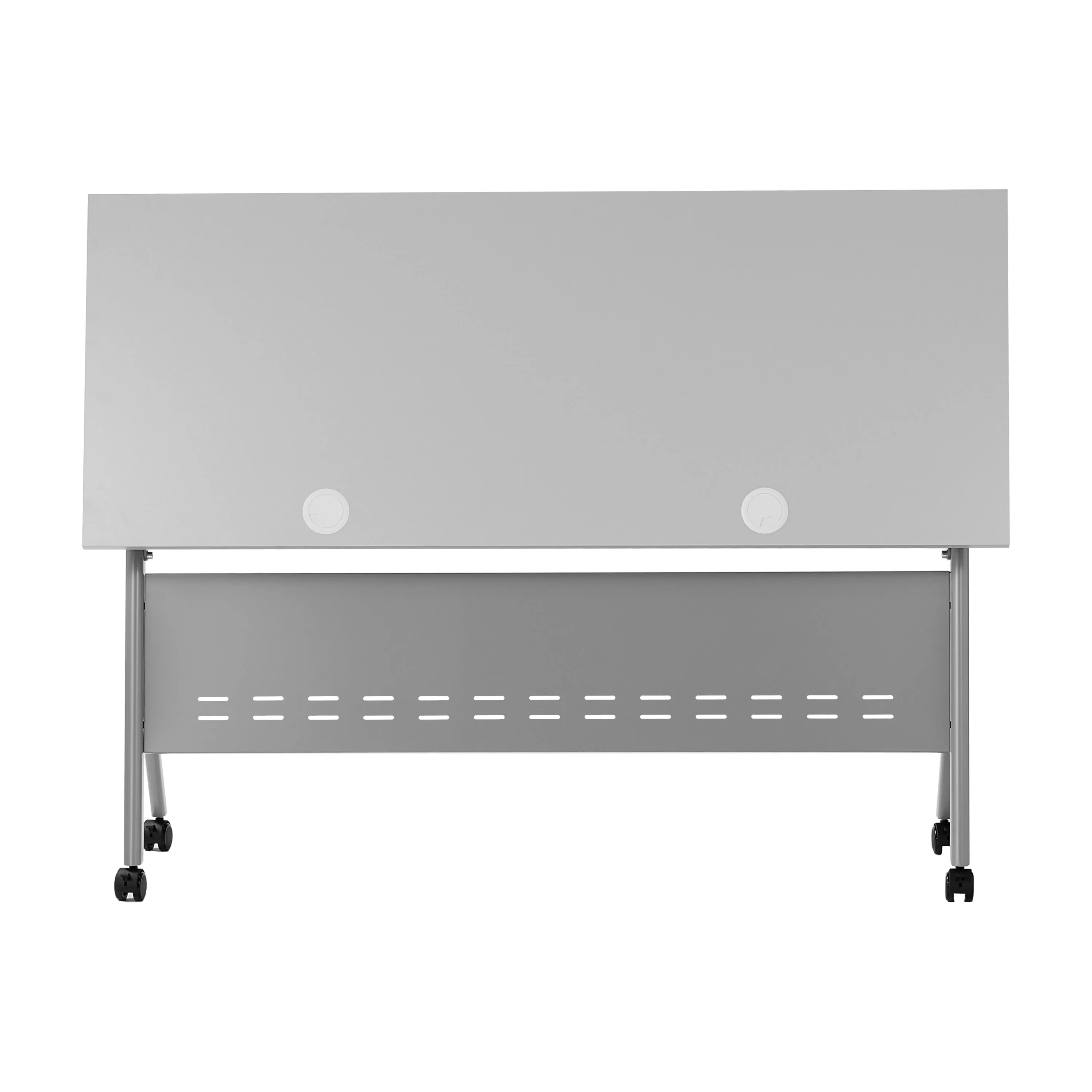 Davis Commercial Grade Heavy-Duty Nesting Flip Training Table with Y-Legs, Modesty Panel, Tabletop, and Frame