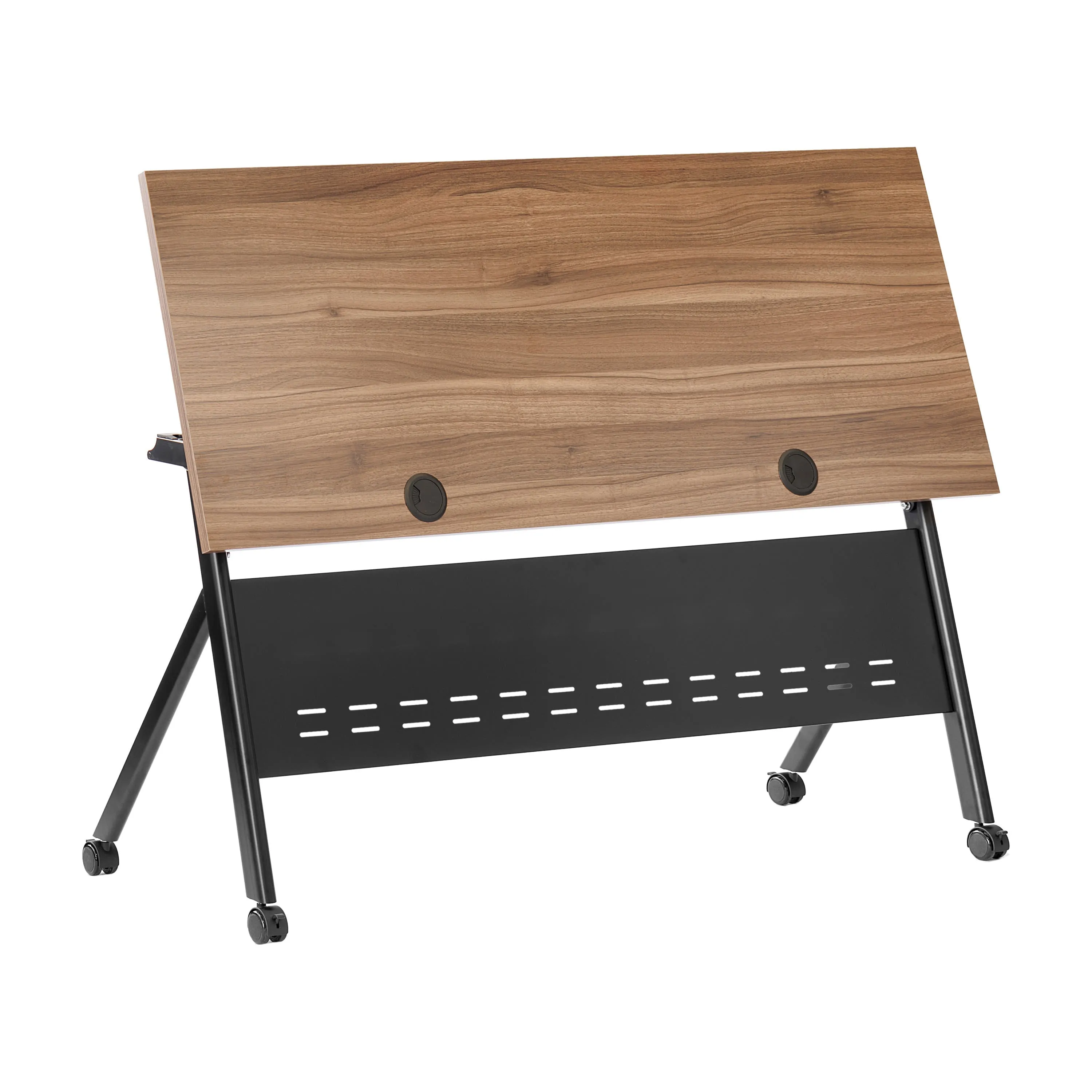 Davis Commercial Grade Heavy-Duty Nesting Flip Training Table with Y-Legs, Modesty Panel, Tabletop, and Frame