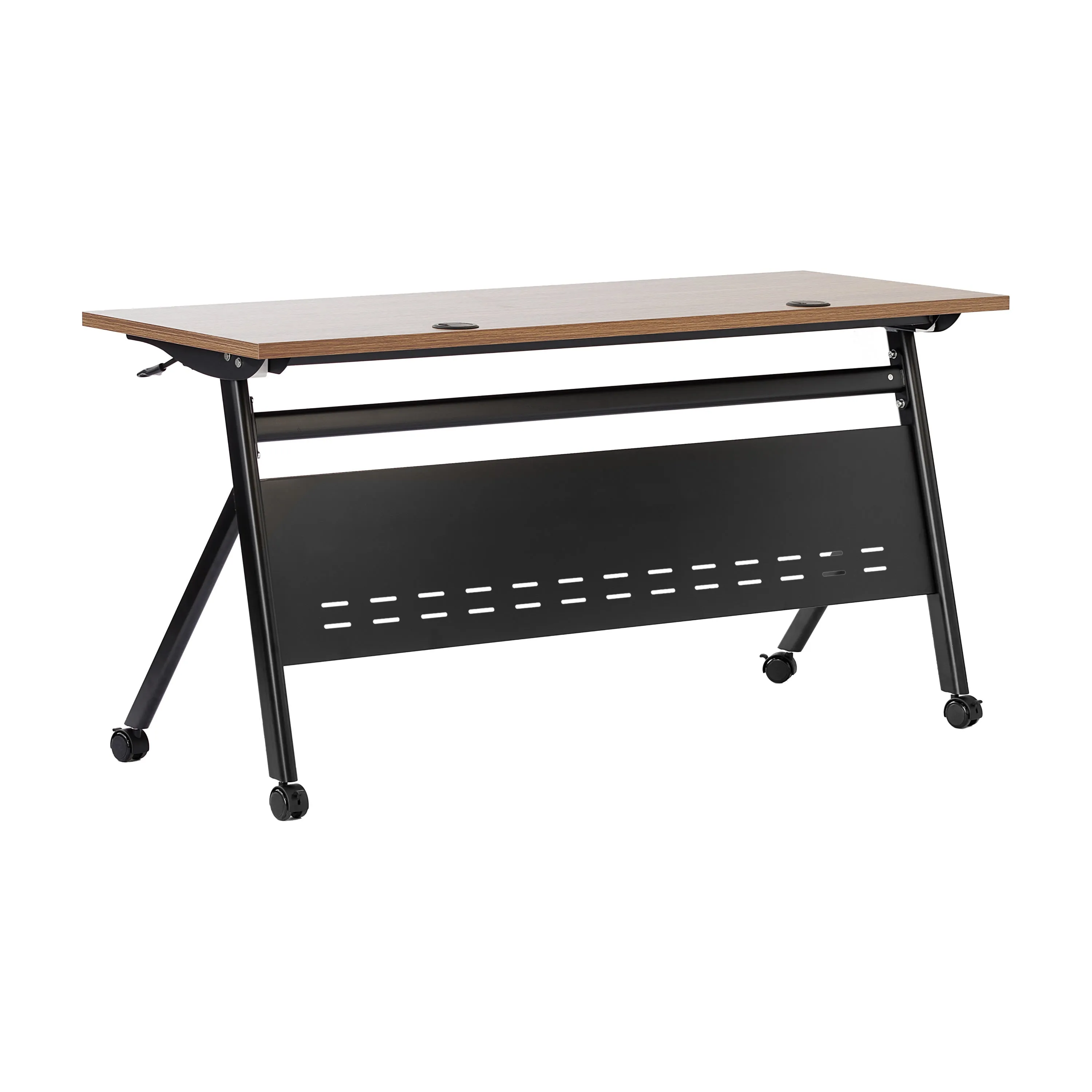 Davis Commercial Grade Heavy-Duty Nesting Flip Training Table with Y-Legs, Modesty Panel, Tabletop, and Frame