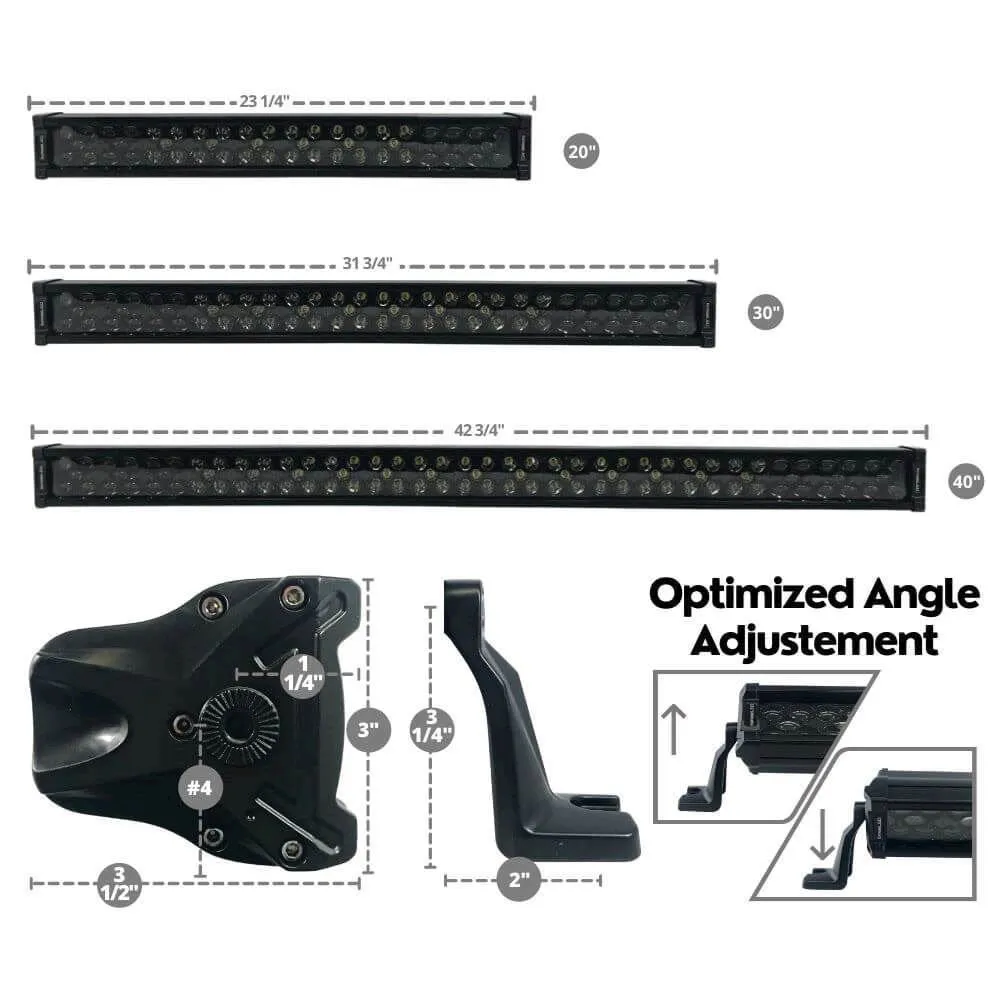 Extreme LED - 20" Extreme Stealth Dual Row 150W Combo Beam LED Light Bar