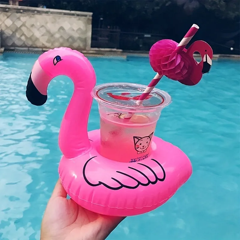 Fun Unicorn  Flamingo Inflatable Cup Holders  Perfect Party Decor