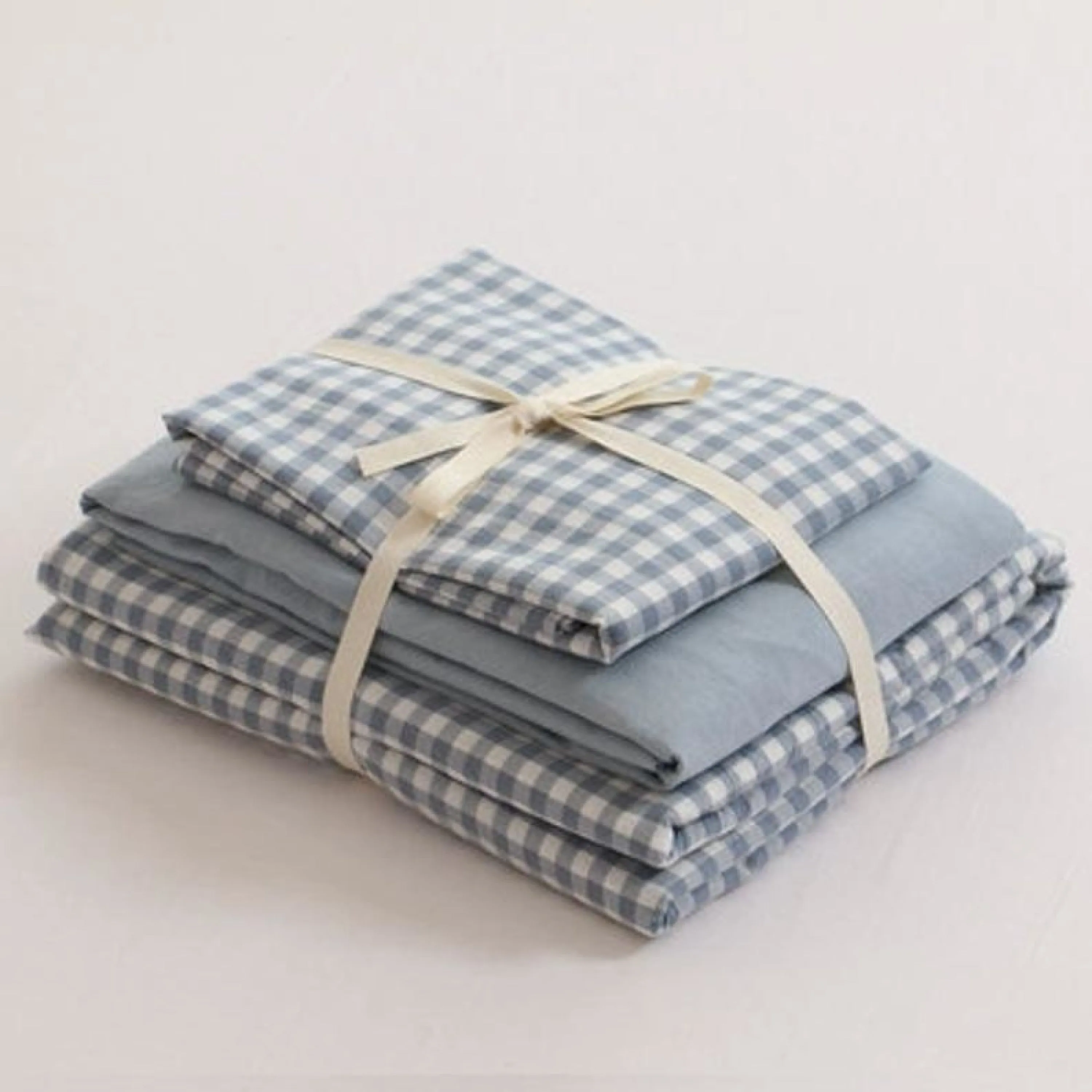 Gingham Bedding Set / Green