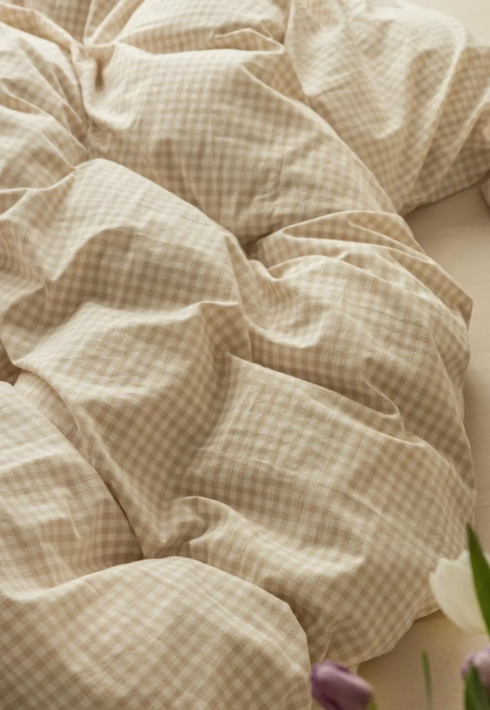 Gingham Bedding Set / Green