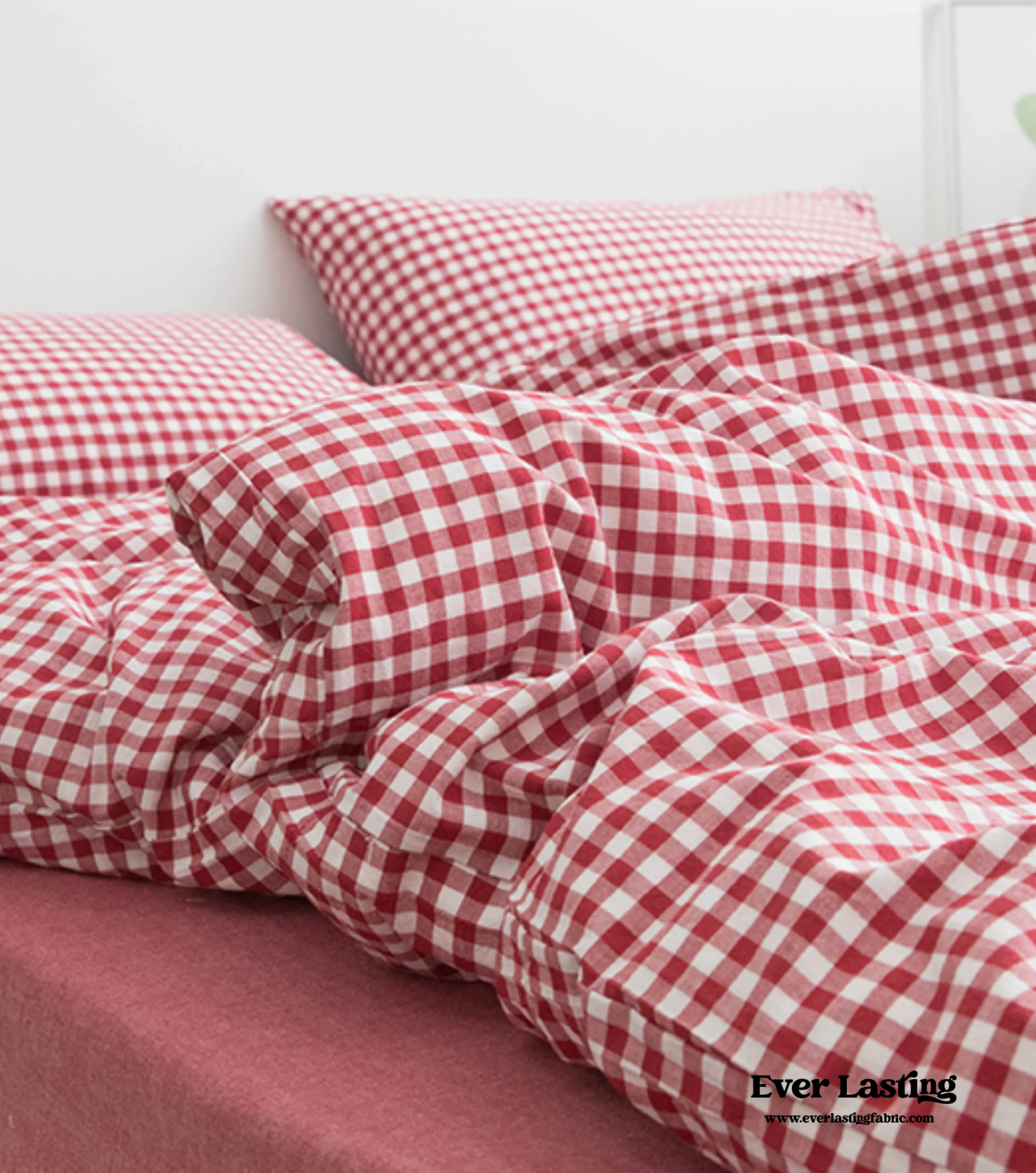 Gingham Bedding Set / Green