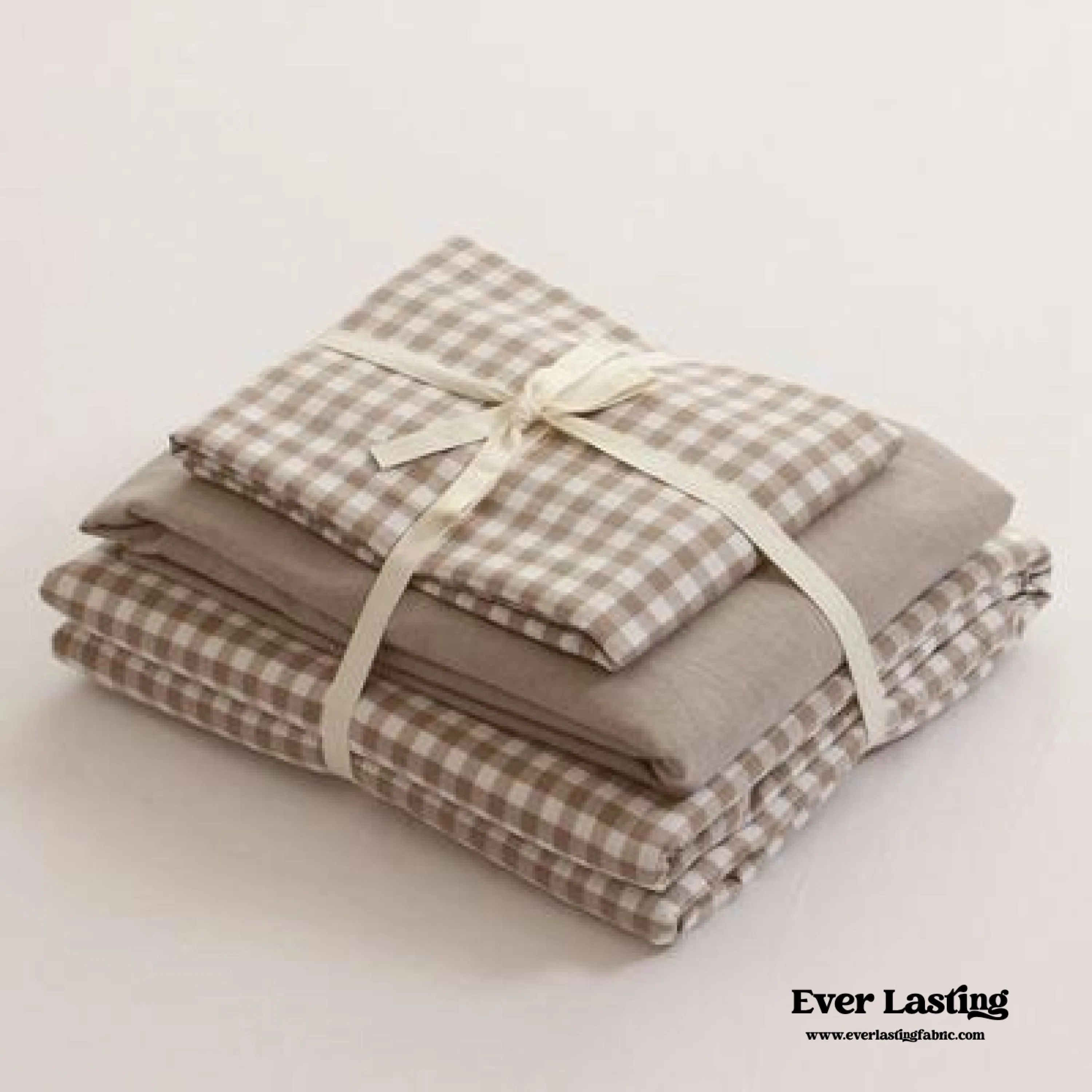 Gingham Bedding Set / Green