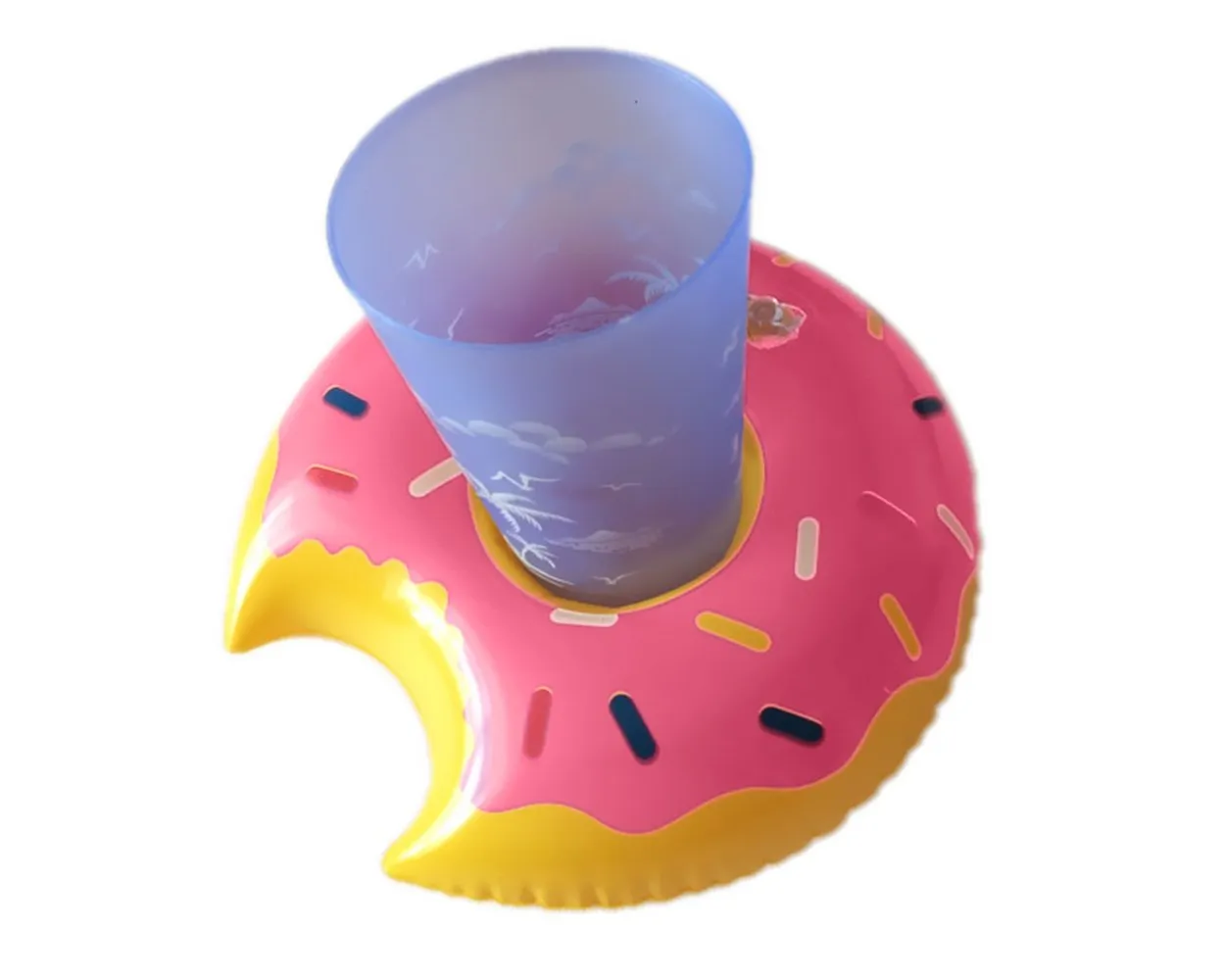 Inflatable Flamingo Drinks Holders for Swimming Pool Float Cup Holder, Pack of 6