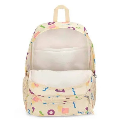 JanSport Doubleton 17" Backpack - Memphis Mood Neon