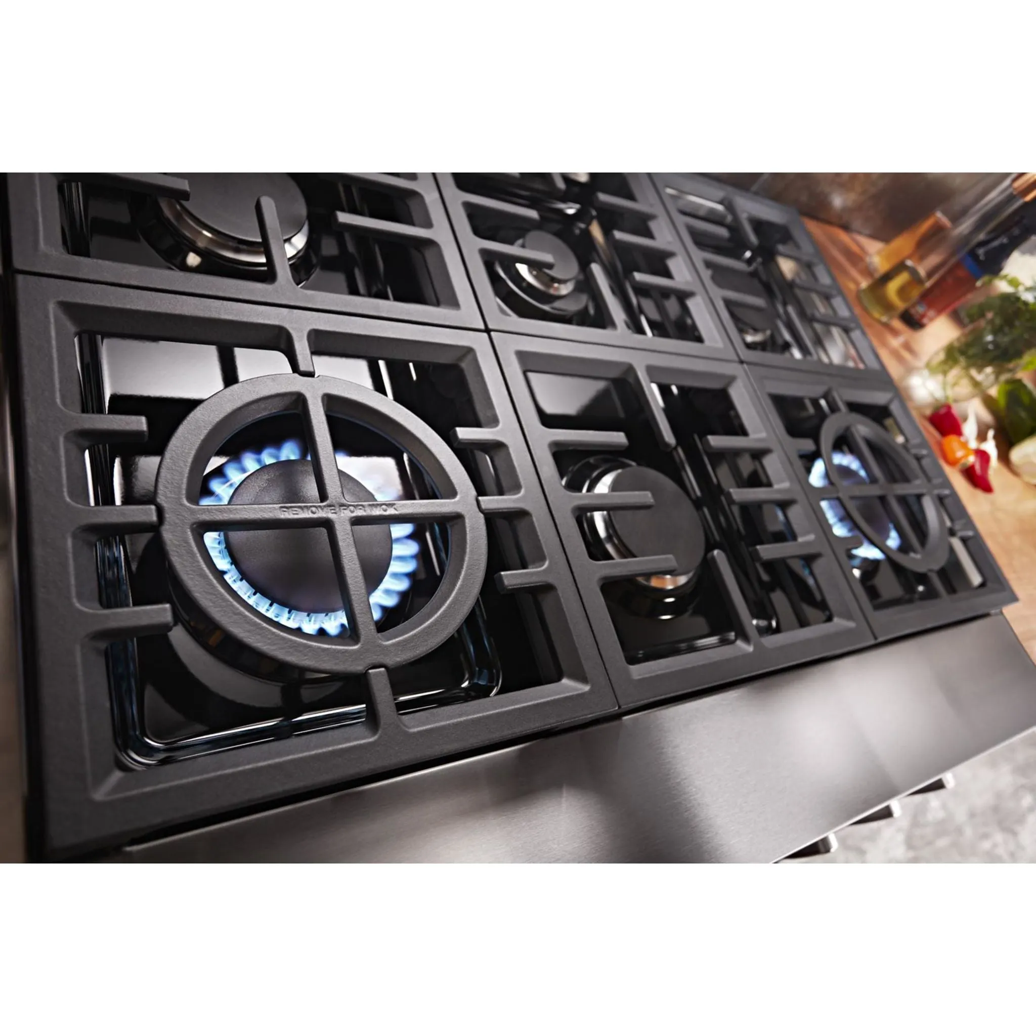 KitchenAid  36'' Smart Commercial-Style Dual Fuel Range with 6 Burners (KFDC506JSC)