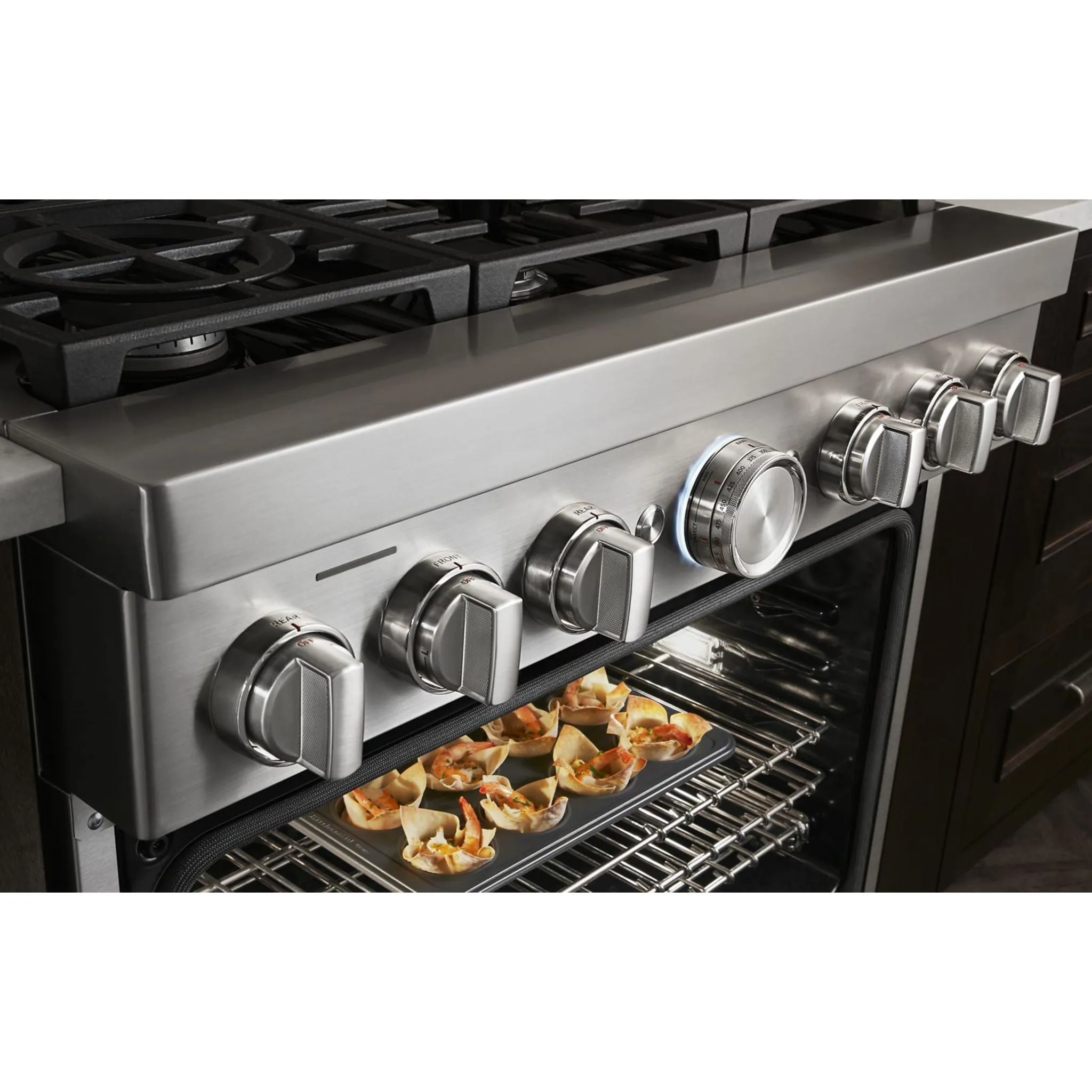 KitchenAid  36'' Smart Commercial-Style Dual Fuel Range with 6 Burners (KFDC506JSC)