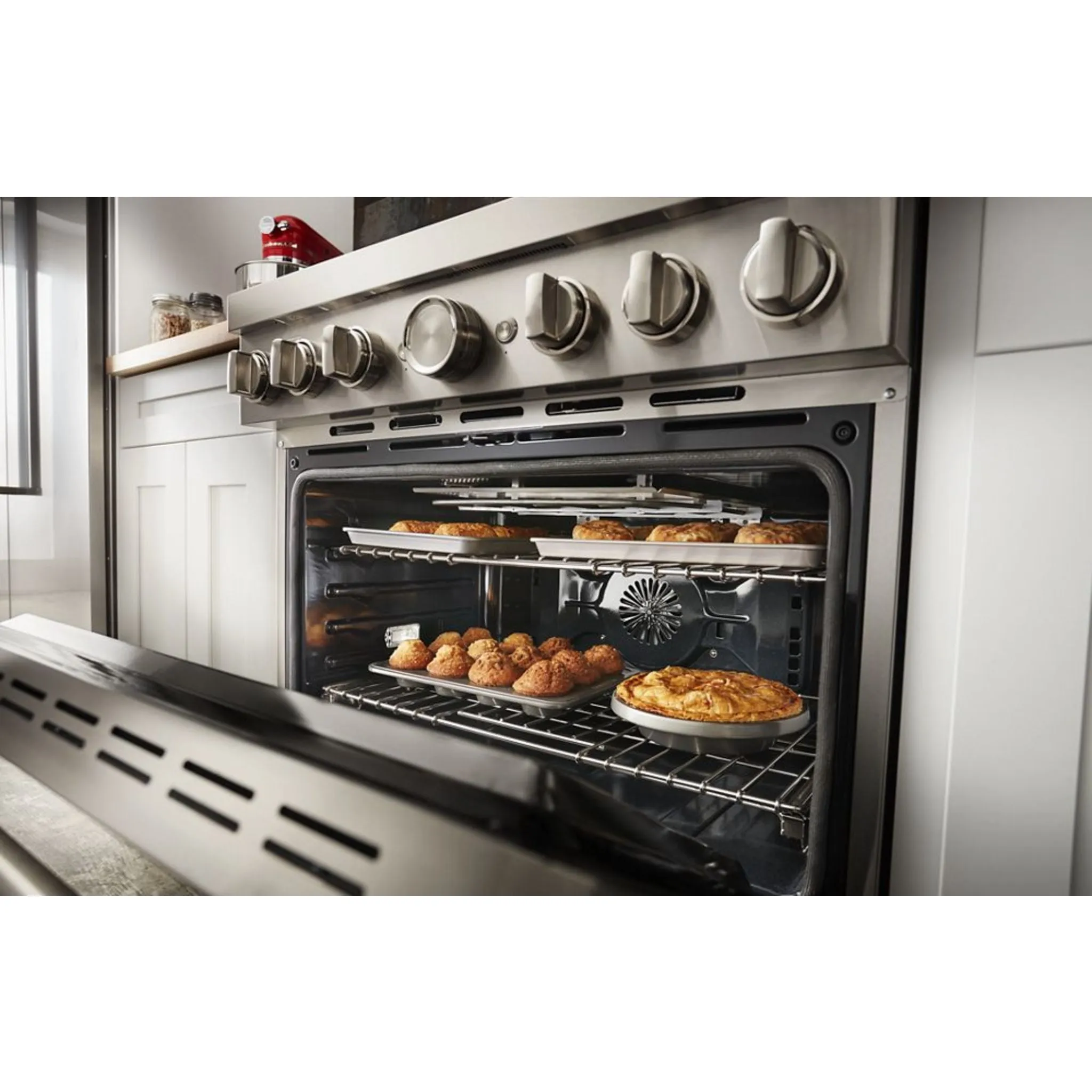 KitchenAid  36'' Smart Commercial-Style Dual Fuel Range with 6 Burners (KFDC506JSC)