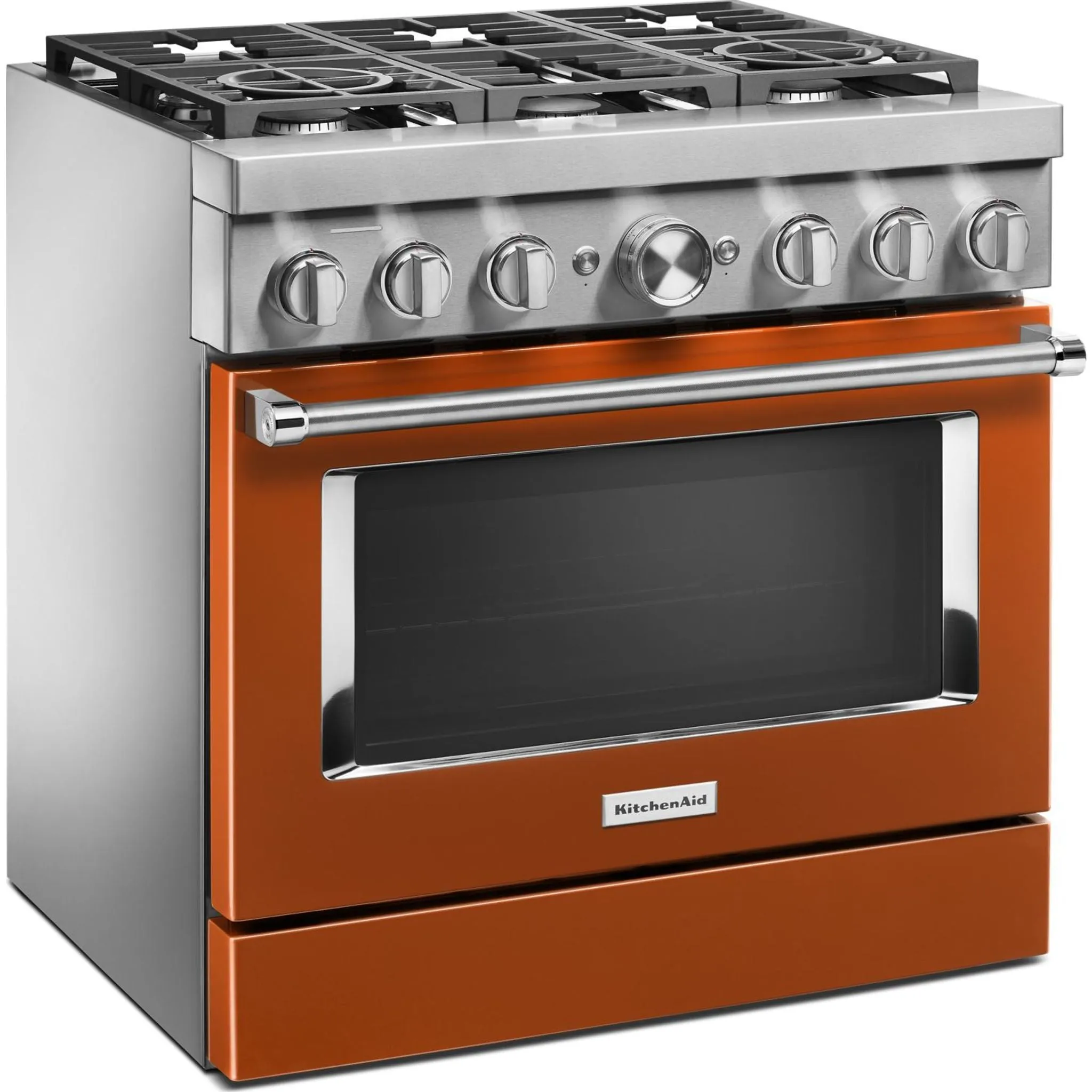 KitchenAid  36'' Smart Commercial-Style Dual Fuel Range with 6 Burners (KFDC506JSC)