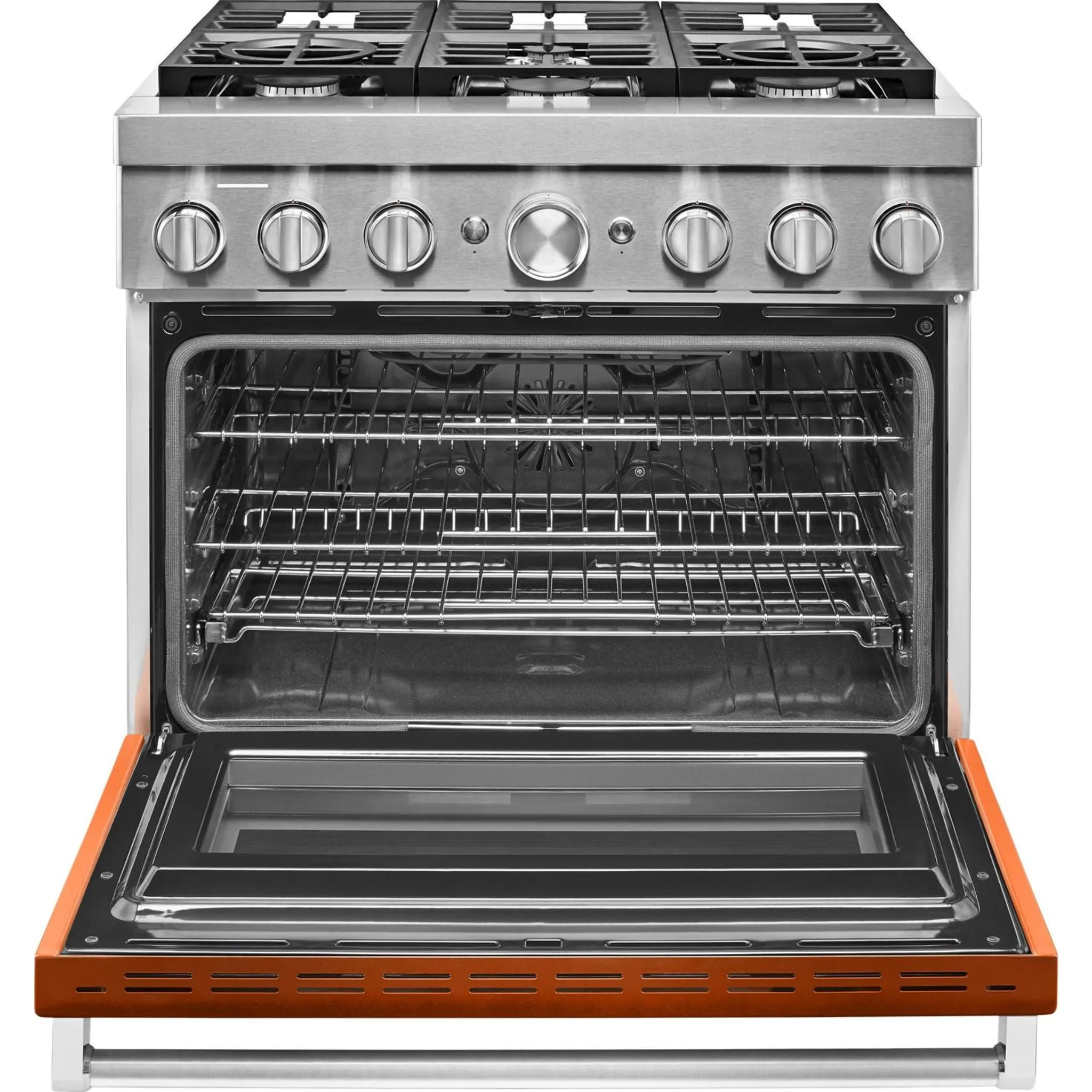 KitchenAid  36'' Smart Commercial-Style Dual Fuel Range with 6 Burners (KFDC506JSC)