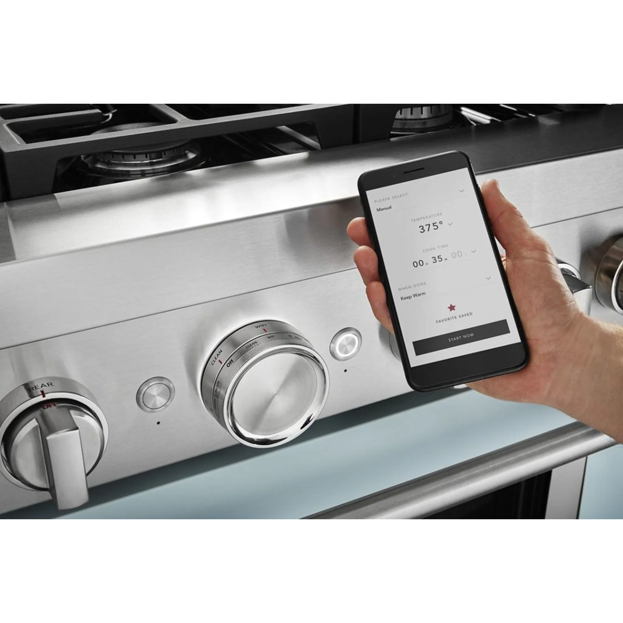 KitchenAid  36'' Smart Commercial-Style Dual Fuel Range with 6 Burners (KFDC506JSC)