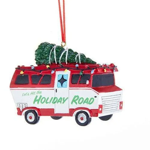 Kurt Adler - Let's Hit the Holiday Road Camper Ornament