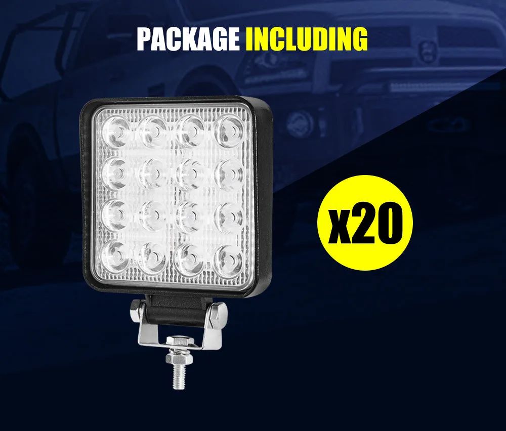 Lightfox 4inch Led Work Light 1LUX @128M IP68 6501 - 7000 lm