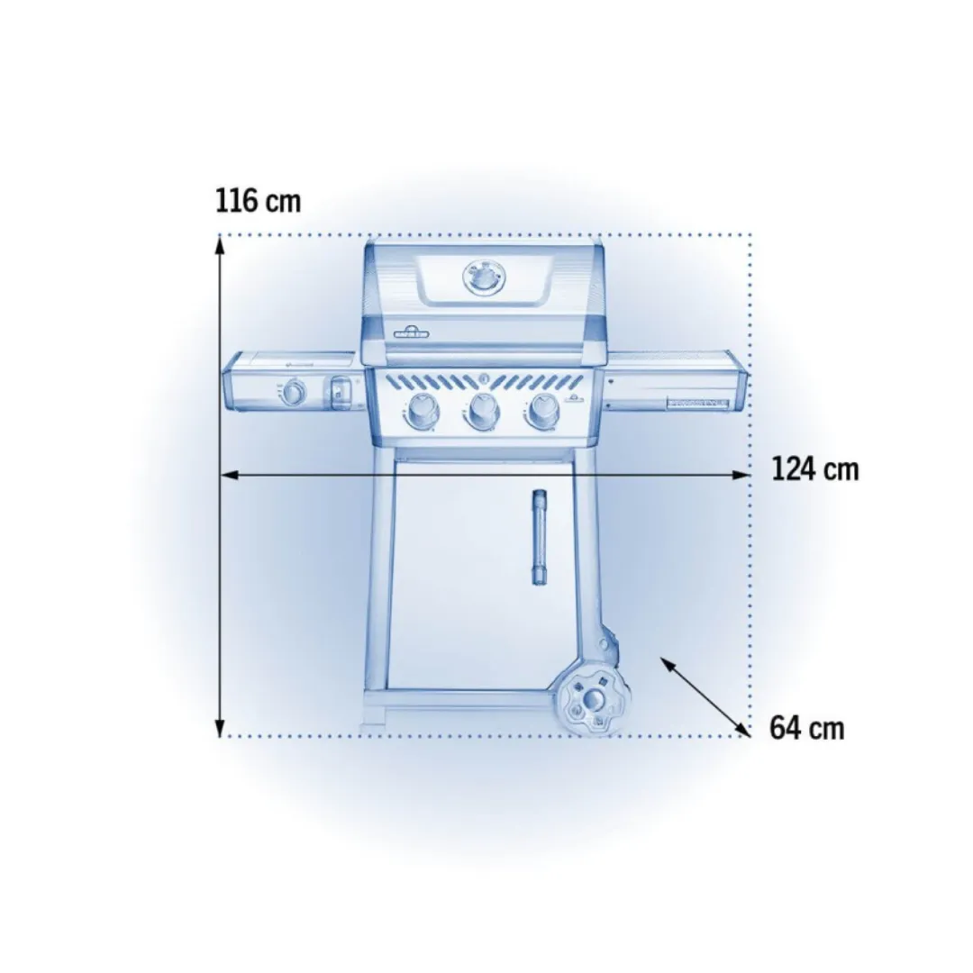 NAPOLEAN Freestyle 365 Gas Grill with Side Range Burner