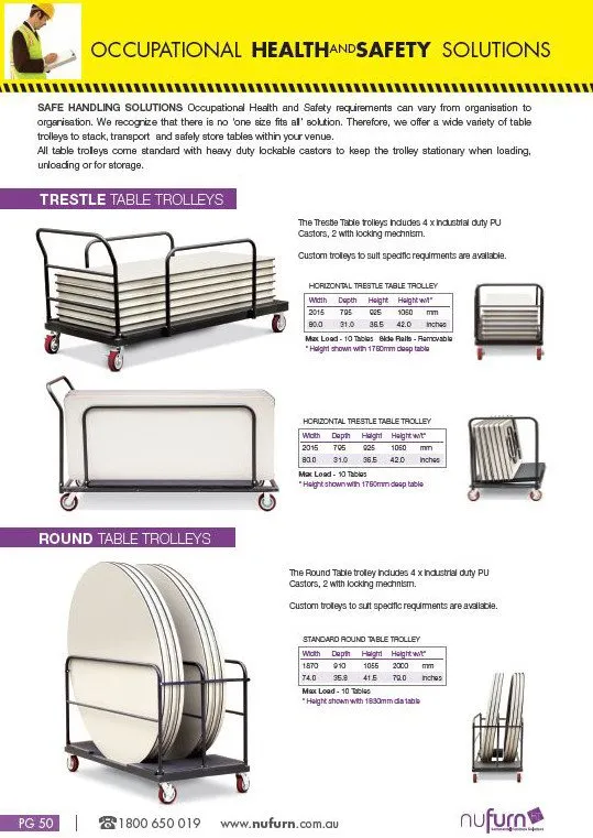 Platinum Linen-Free - 8ft Seminar Folding Tables