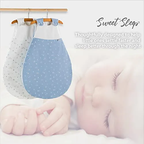 Quilted Cotton Sleep Sack Warm Sleep Sack 2.5 Tog Weight Baby Winter 0-6 Months