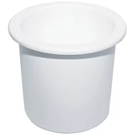 Recessed Drink Holder - White - Standard Size - Plastic