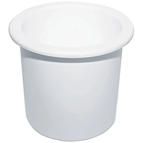 Recessed Drink Holder - White - Standard Size - Plastic