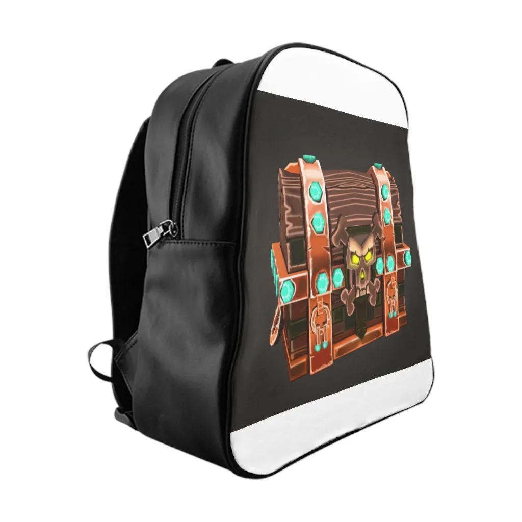 Skeleton Hand-Painted Chest School Backpack