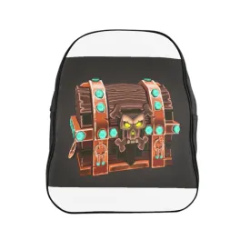 Skeleton Hand-Painted Chest School Backpack