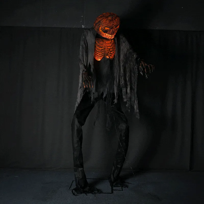 TheLAShop 7ft Giant Animated Scarecrow Pumpkin Halloween Decor